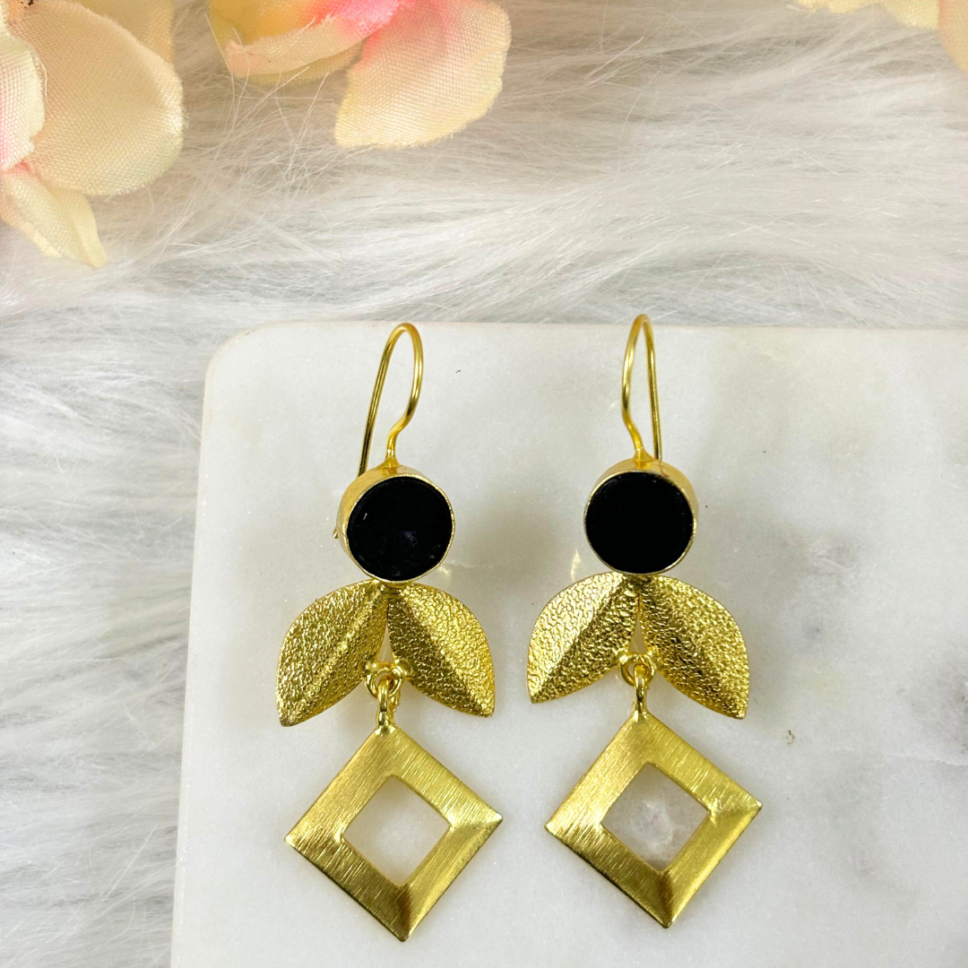 Gold Plated Leaf Earrings