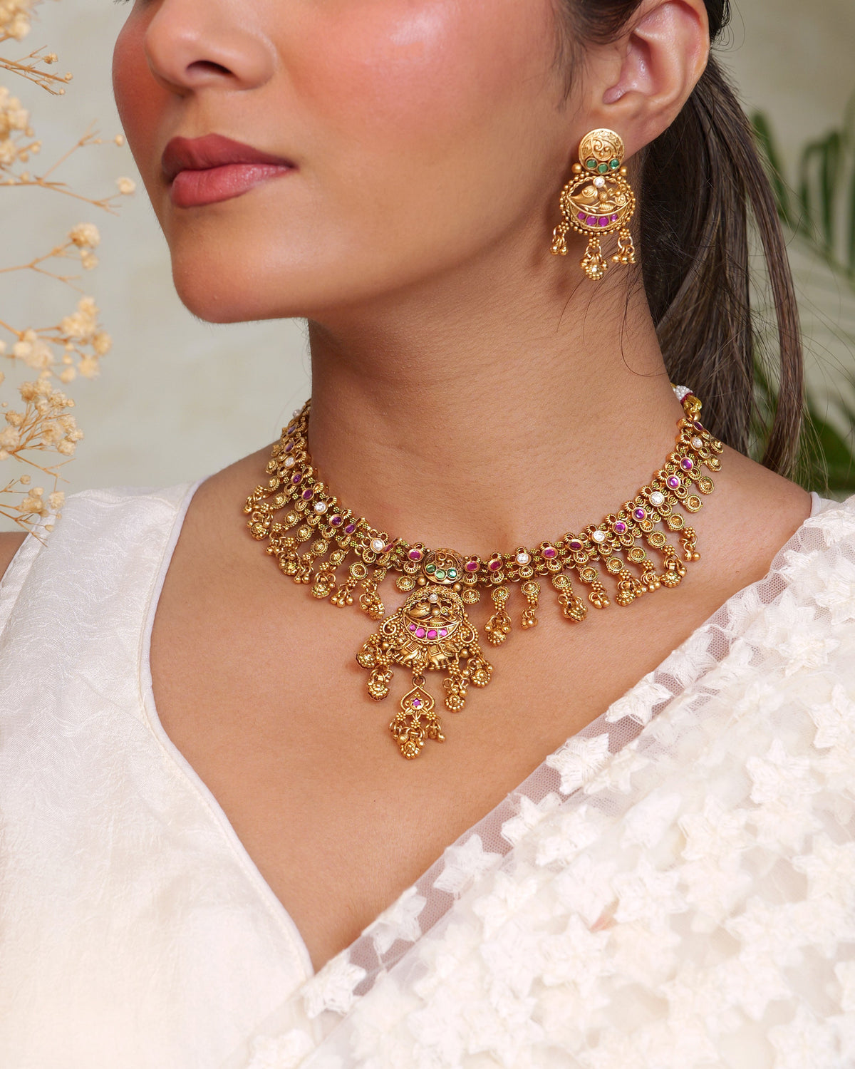 Moti Patti Heritage Choker Set