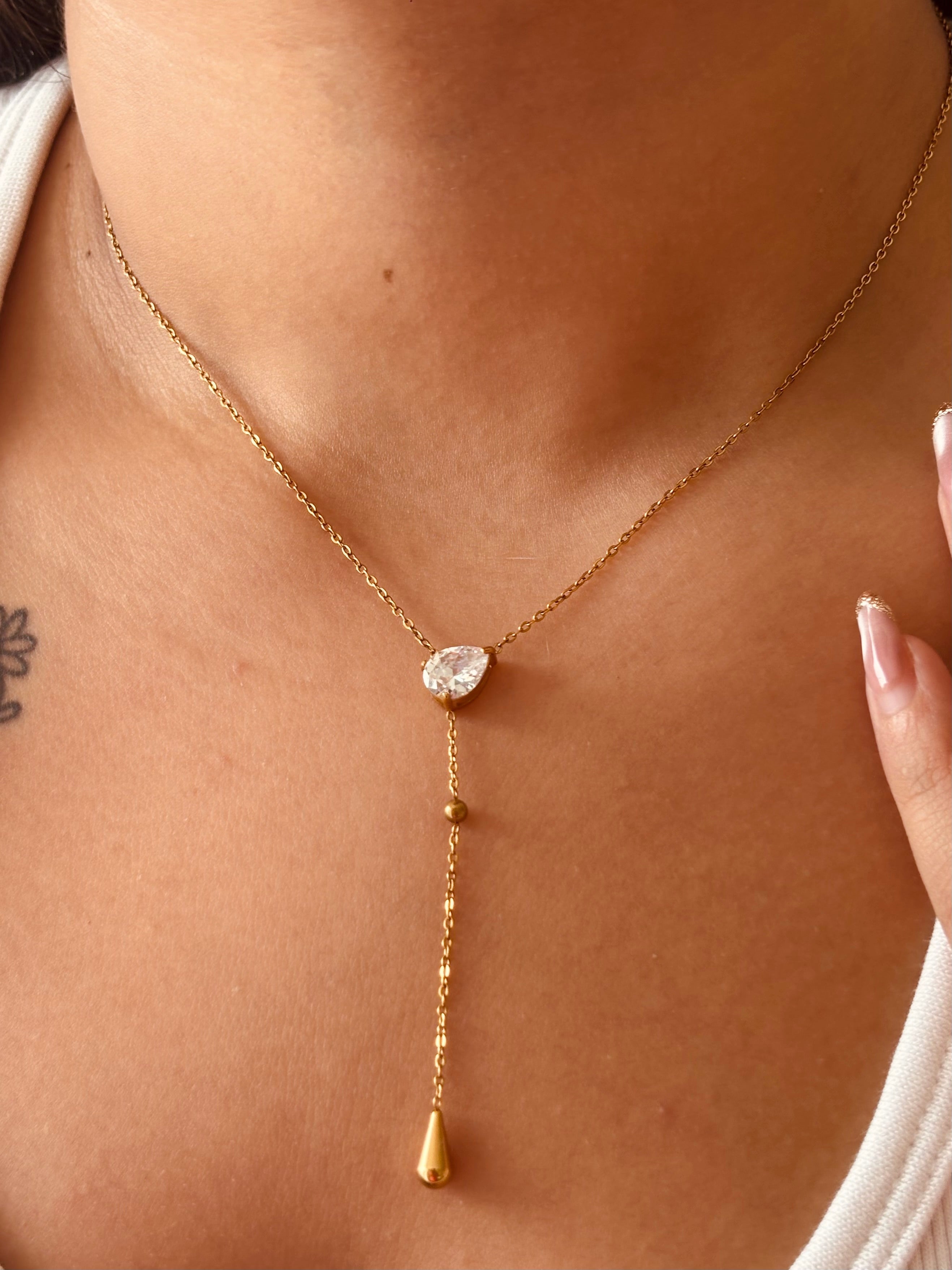 Styled view of Claire jewelry stack �? 18k gold-plated curated set for layerable everyday styling and gifting.