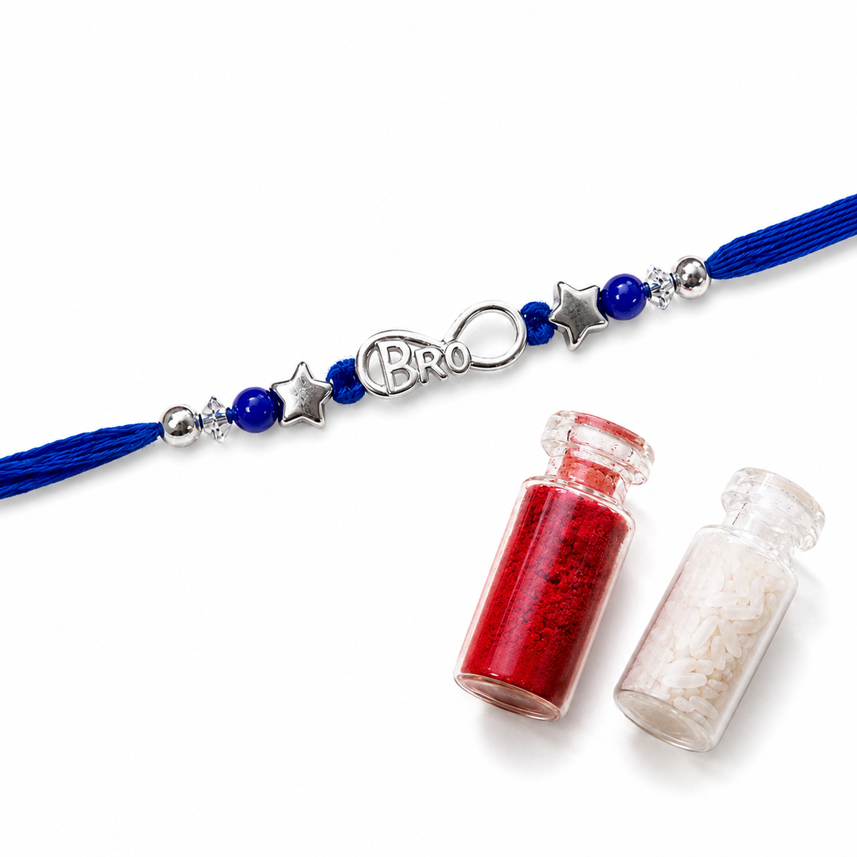 925 Silver Bro Infinity Rakhi for Brother | House of Diana