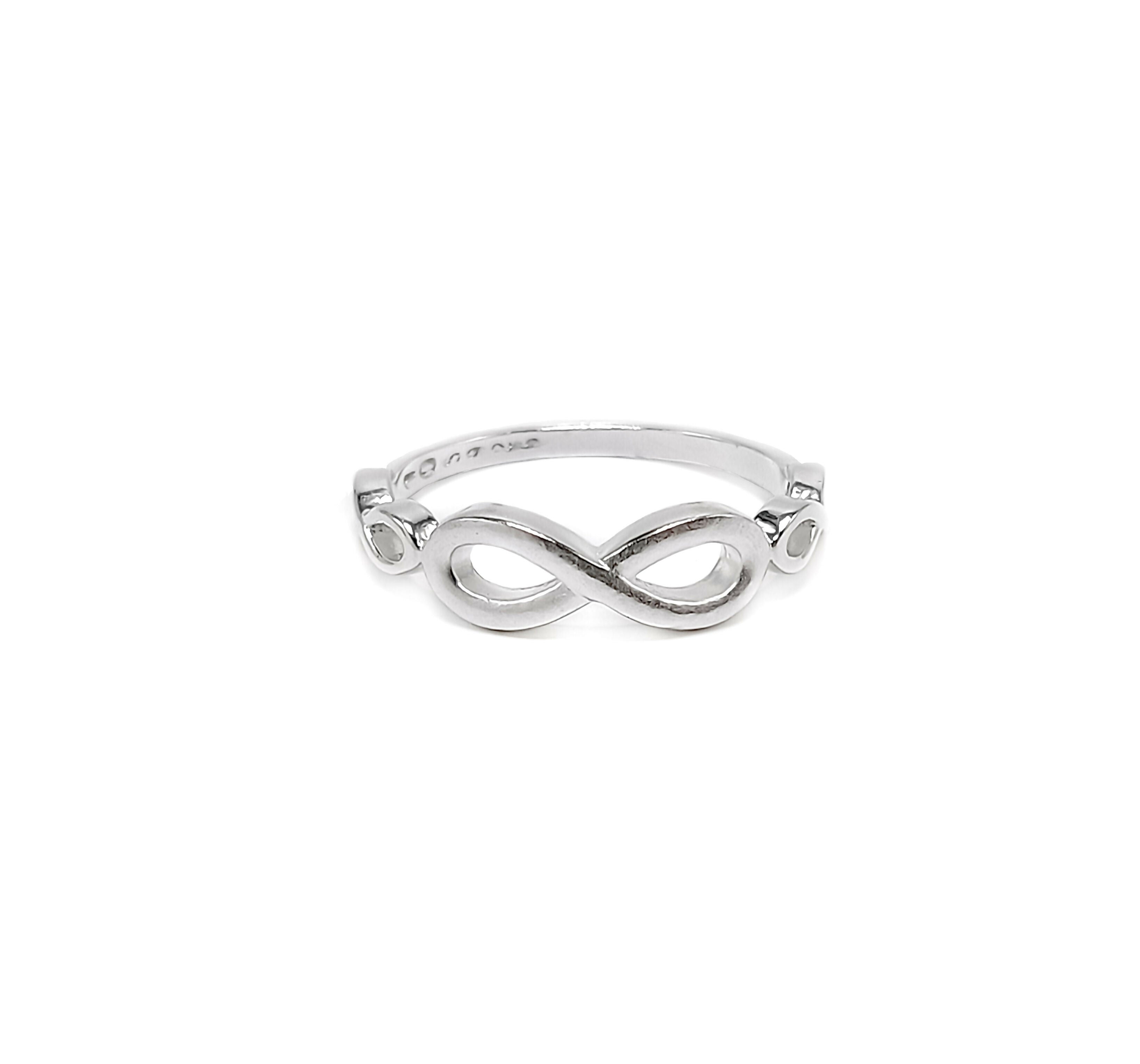 92.5 Silver Three Infinity Ring