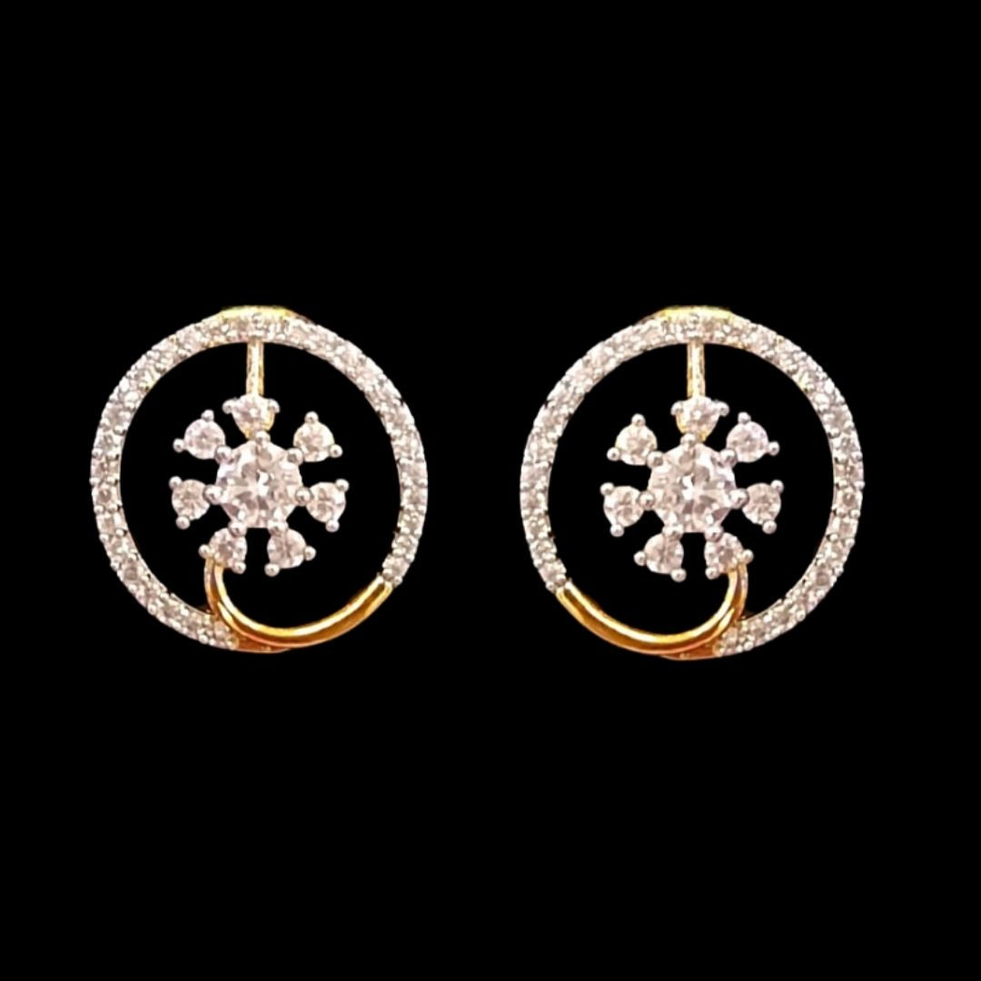 Gold Plated Cubic Zirconia Pendant Set