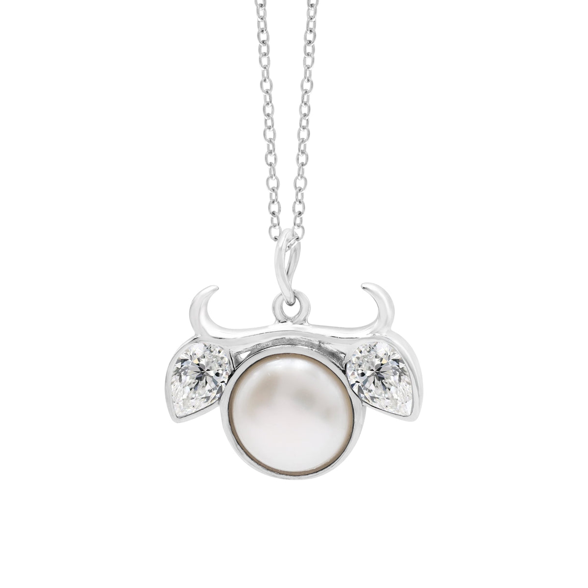 925 Silver Zodiac Sign Taurus Pendant Necklace