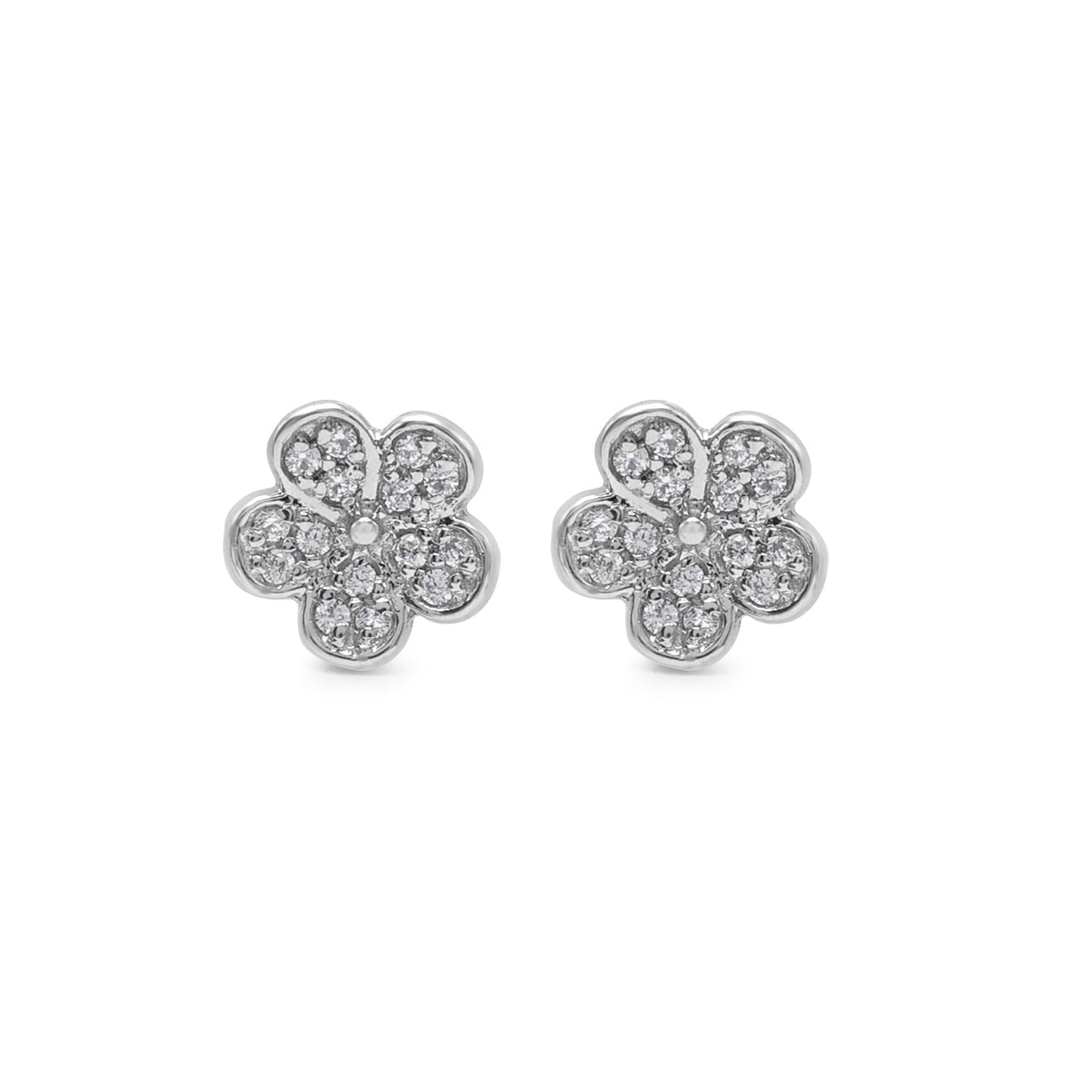 925 Sterling Silver Cubic Zirconia Stone Studs
