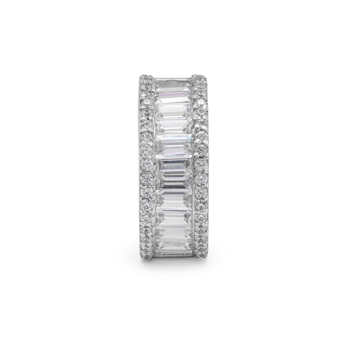 925 Sterling Silver Cubic Zirconias Pendant