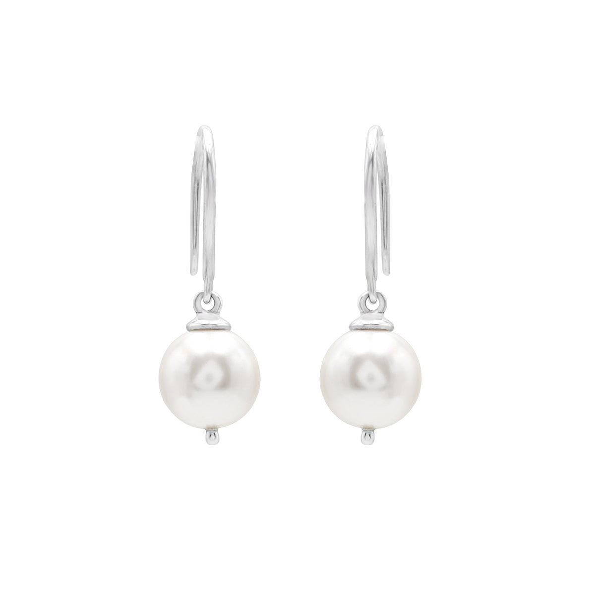 925 Sterling Silver Fresh-Water Pearl Earrings