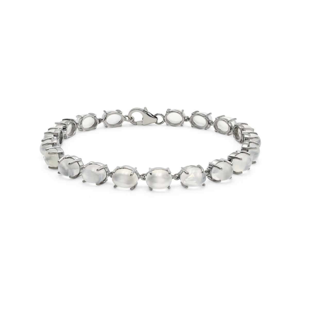 925 Sterling Silver Rainbow Moonstone Bracelet
