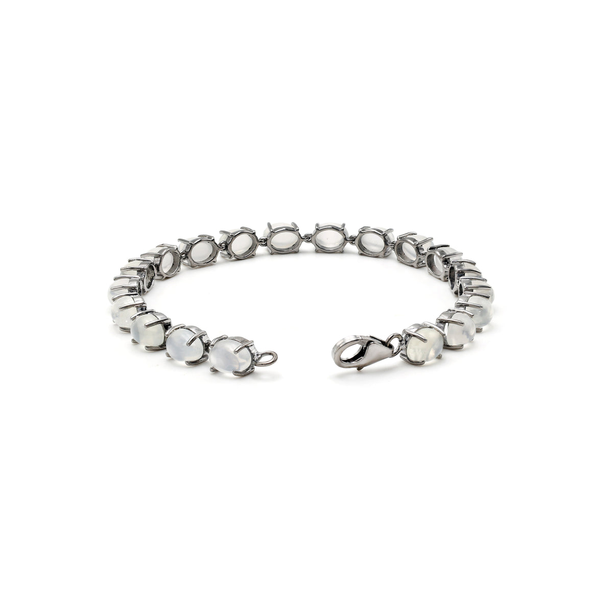 925 Sterling Silver Rainbow Moonstone Bracelet 2