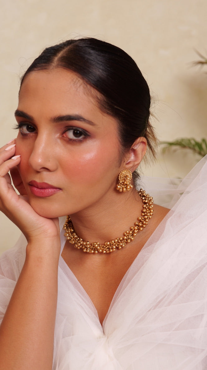 Sona Ghungroo Ethnic Necklace Set