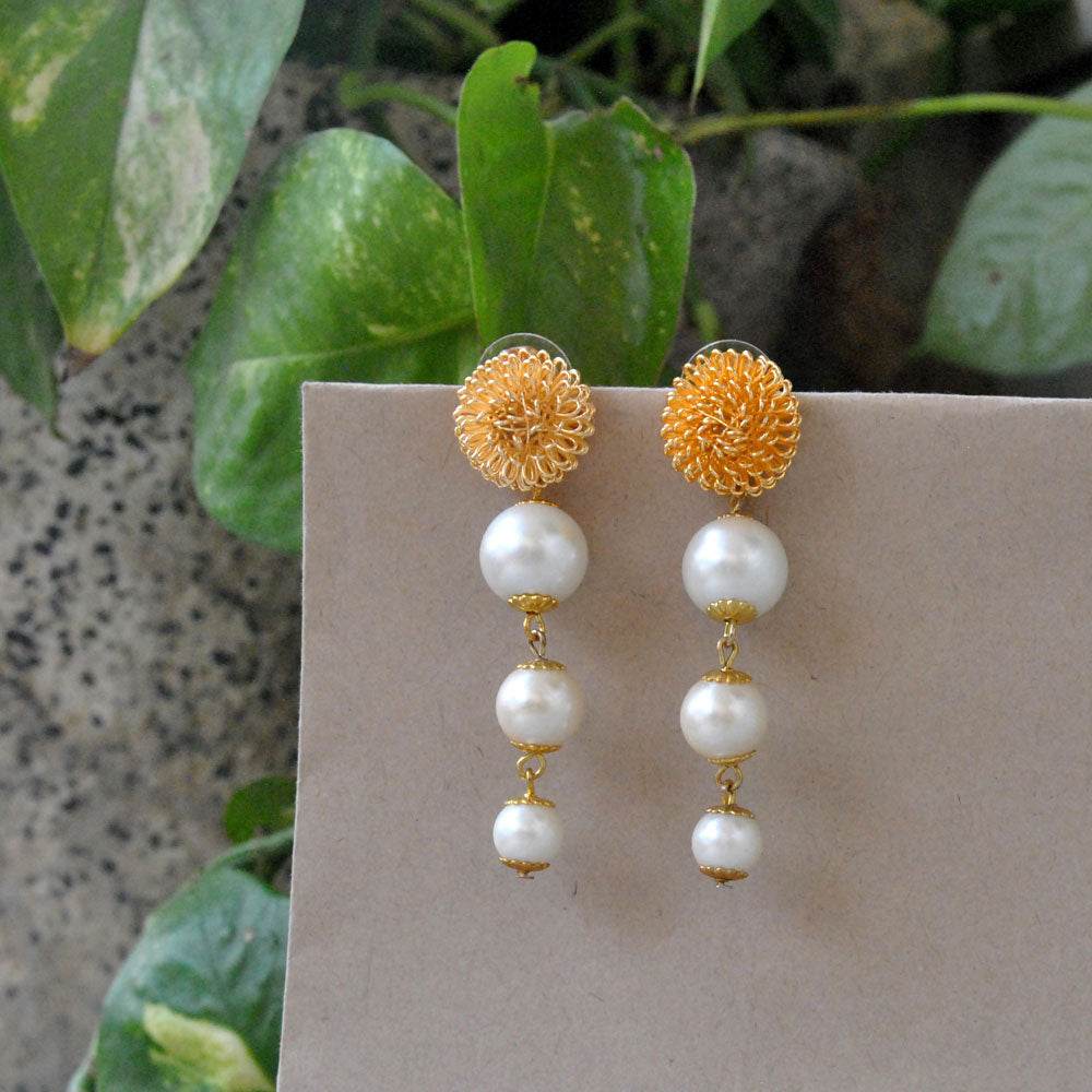 The Golden Porcupine Earrings - BeAbhika.com