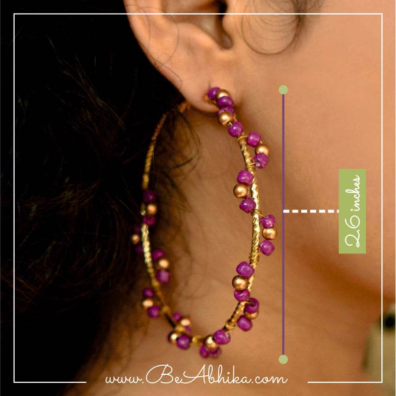 Traditional Kundan earrings in gold-tone, perfect for weddings and festive wear