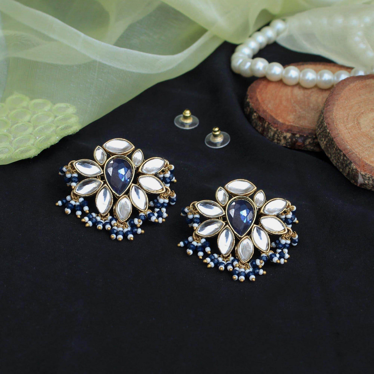 Floral Grace Ring & Earring Set - BeAbhika.com