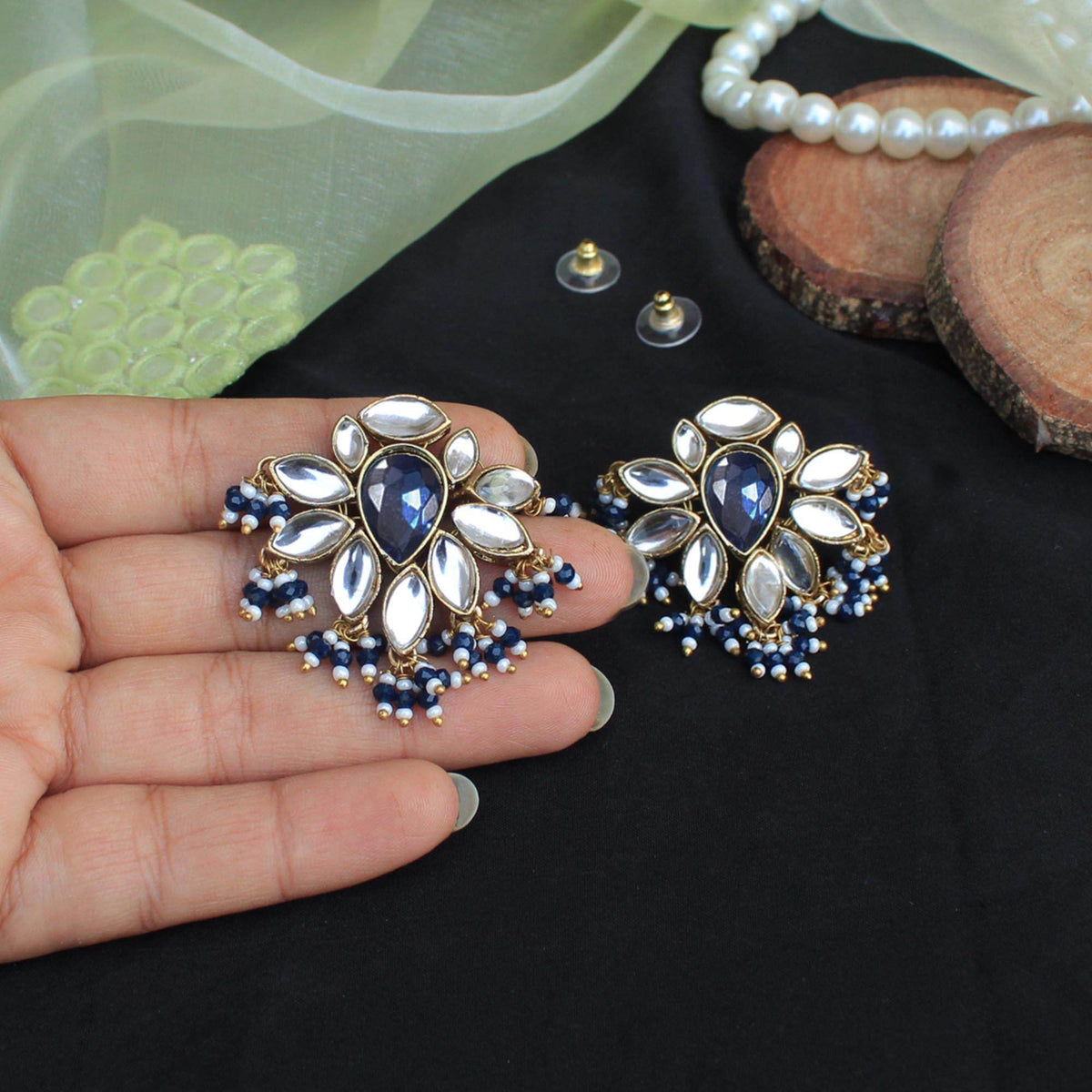 Floral Grace Ring & Earring Set - BeAbhika.com