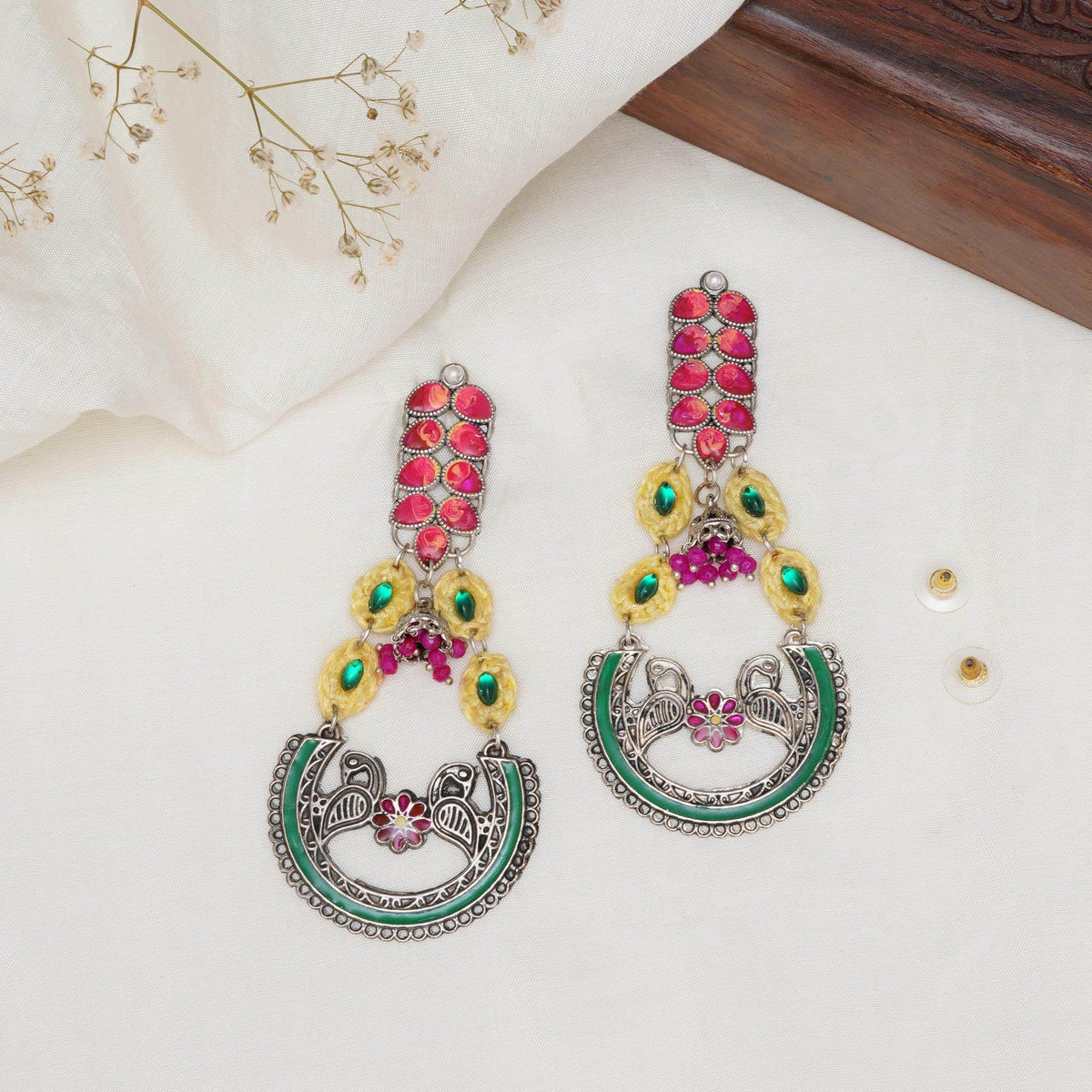 Vintage Charm Jewelry Set with Necklace, Earrings & Waistbelt - BeAbhika.com