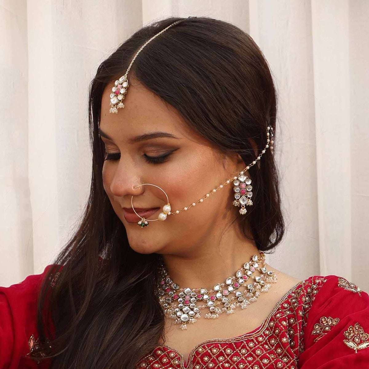 Enamoured kundan mangtikka - BeAbhika.com