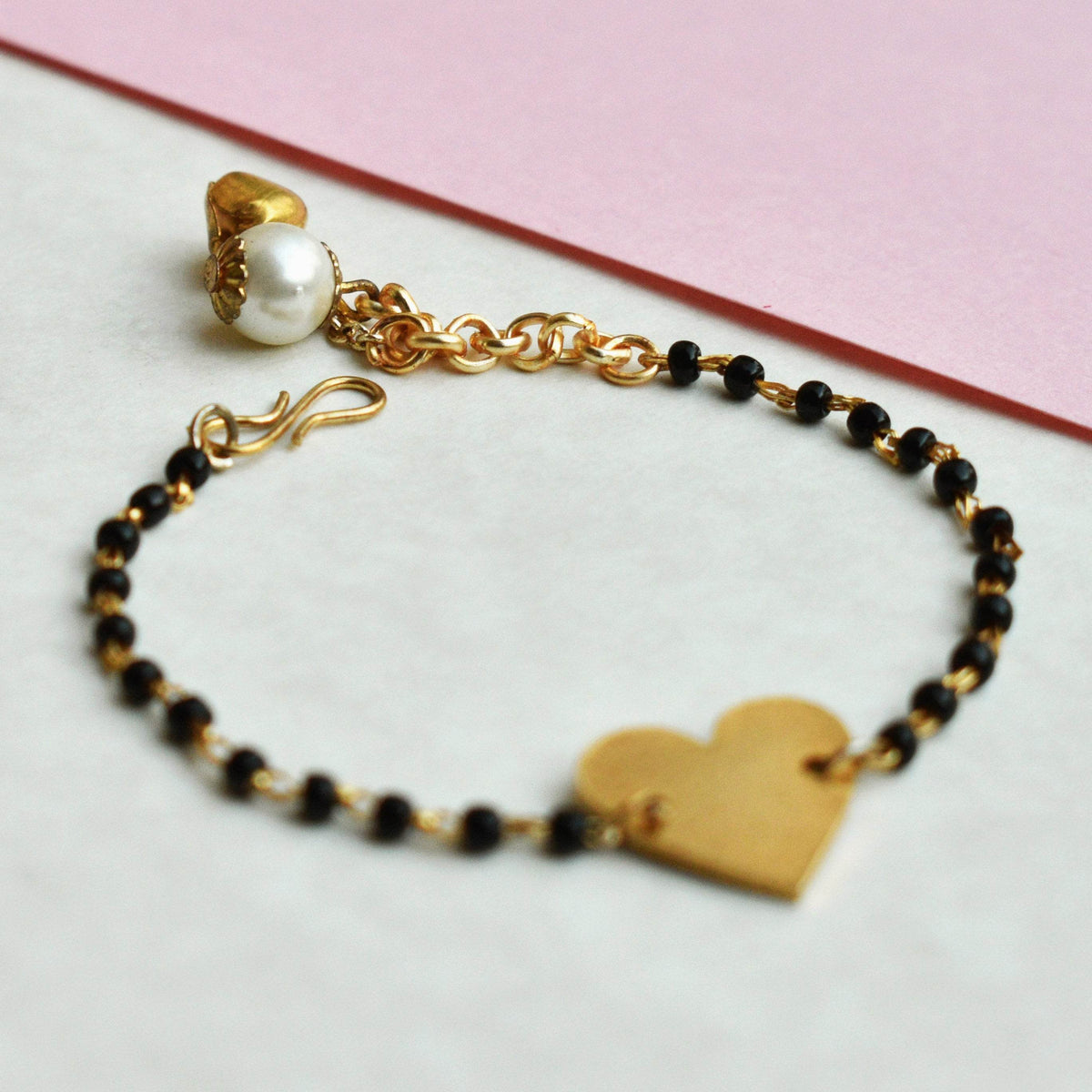 black beads mangalsutra bracelets
