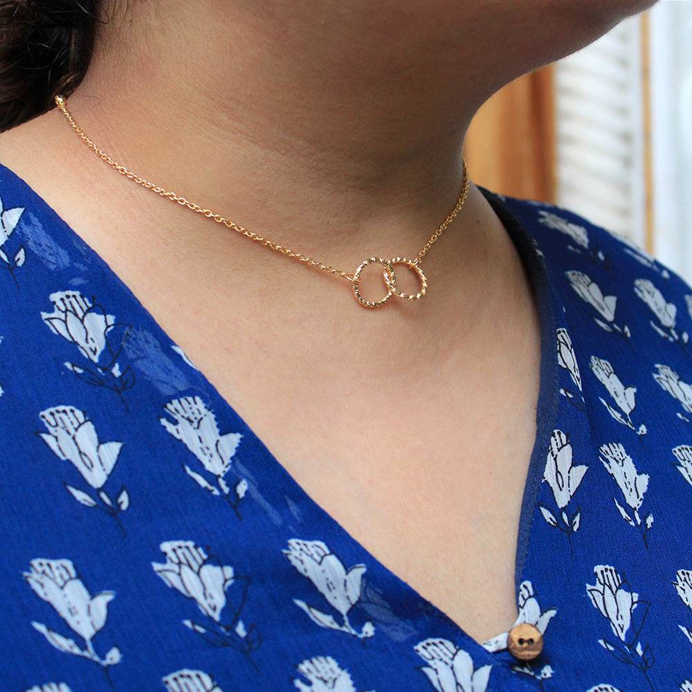 Divine Rings Necklace - BeAbhika.com