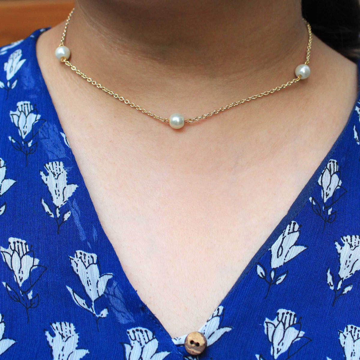 Pearly Necklace - BeAbhika.com