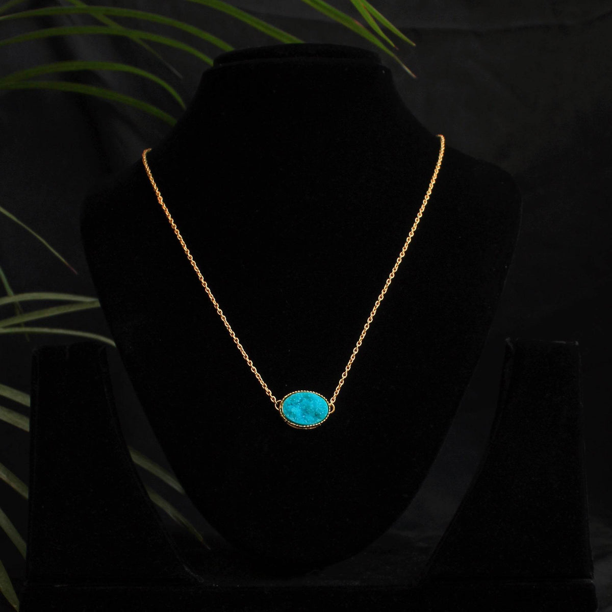 Druzy Stone Necklace - BeAbhika.com