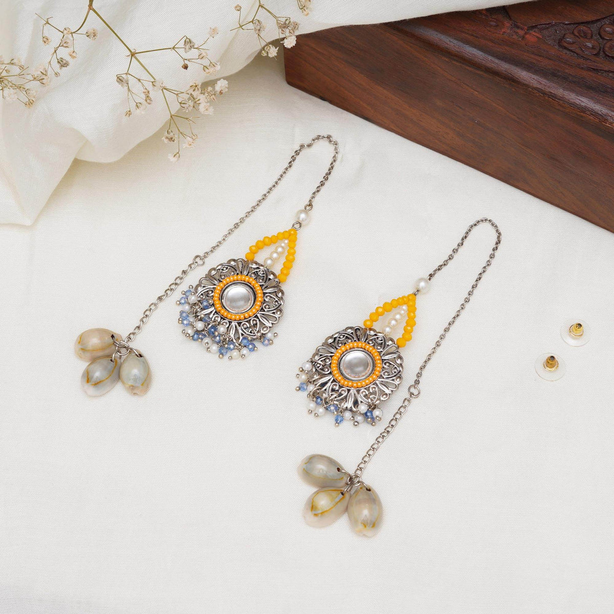 Oxidized necklaces with matching earrings perfect for dandia night designer navratri jewelry colorful necklaces