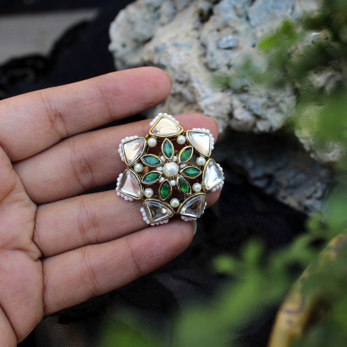 Geometric Aesthetic Ring - BeAbhika.com