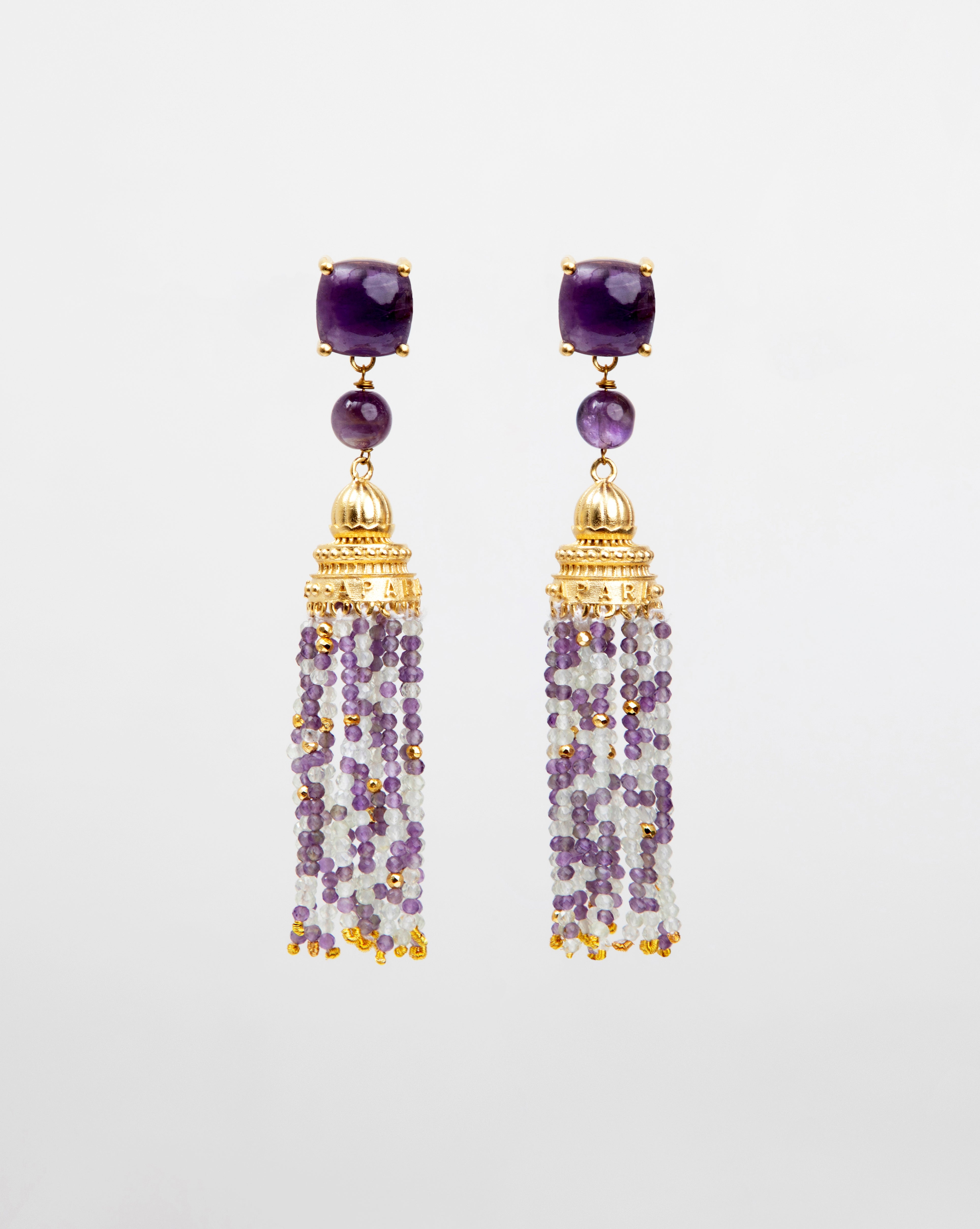 TEMPLE OF INSPIRATION EARRINGS (AMETHYST)