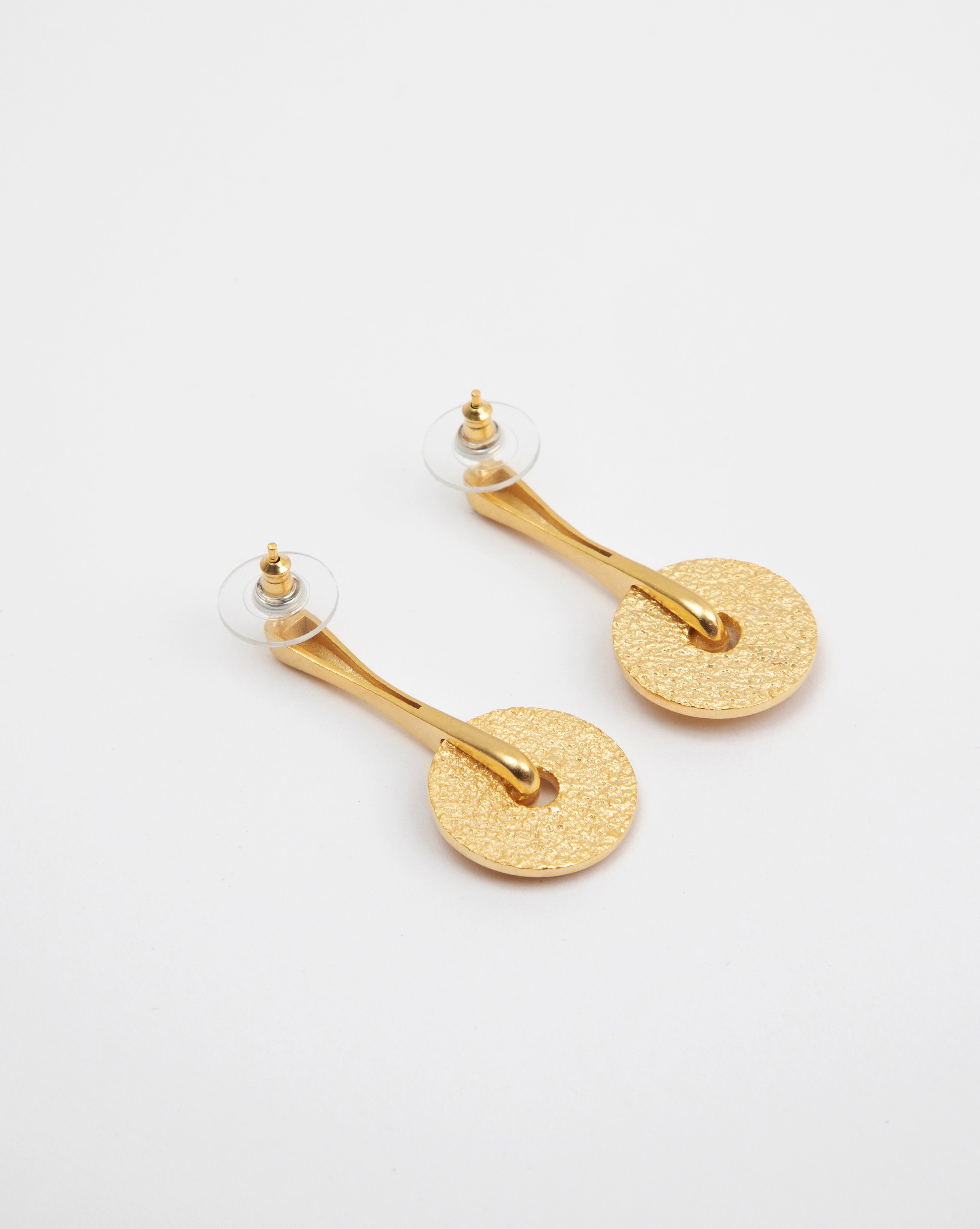 UTOPIAN INSCRIPTION EARRINGS