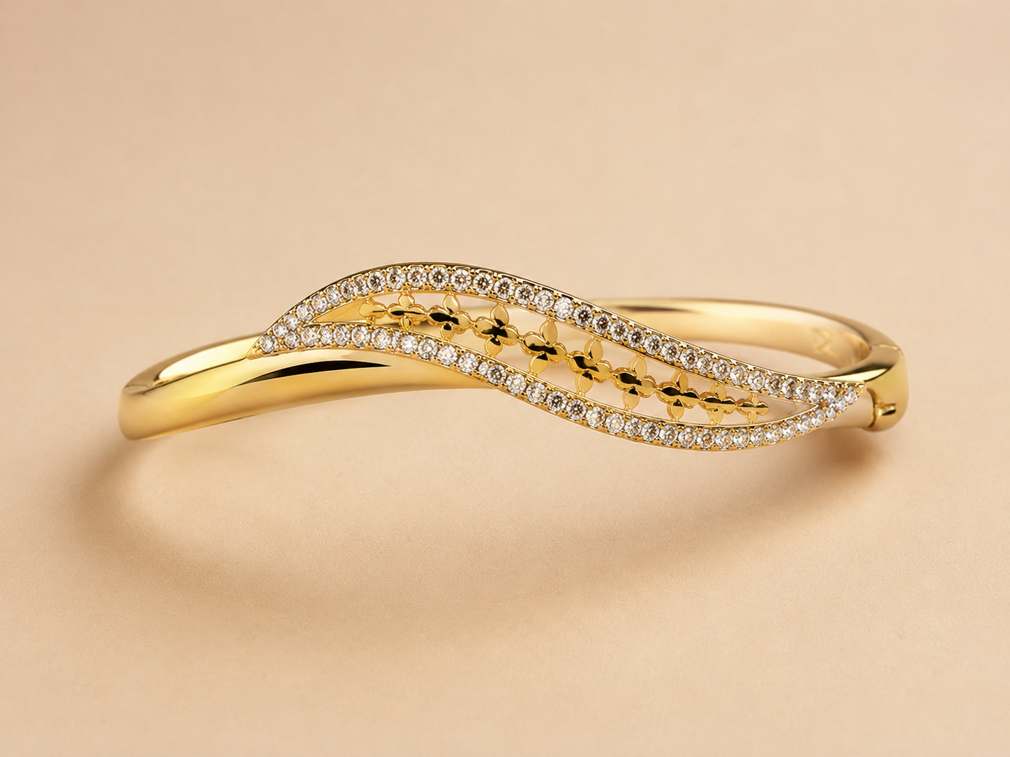 elegant-gold-tone-crystal-leaf-design-bangle-bracelet-for-women