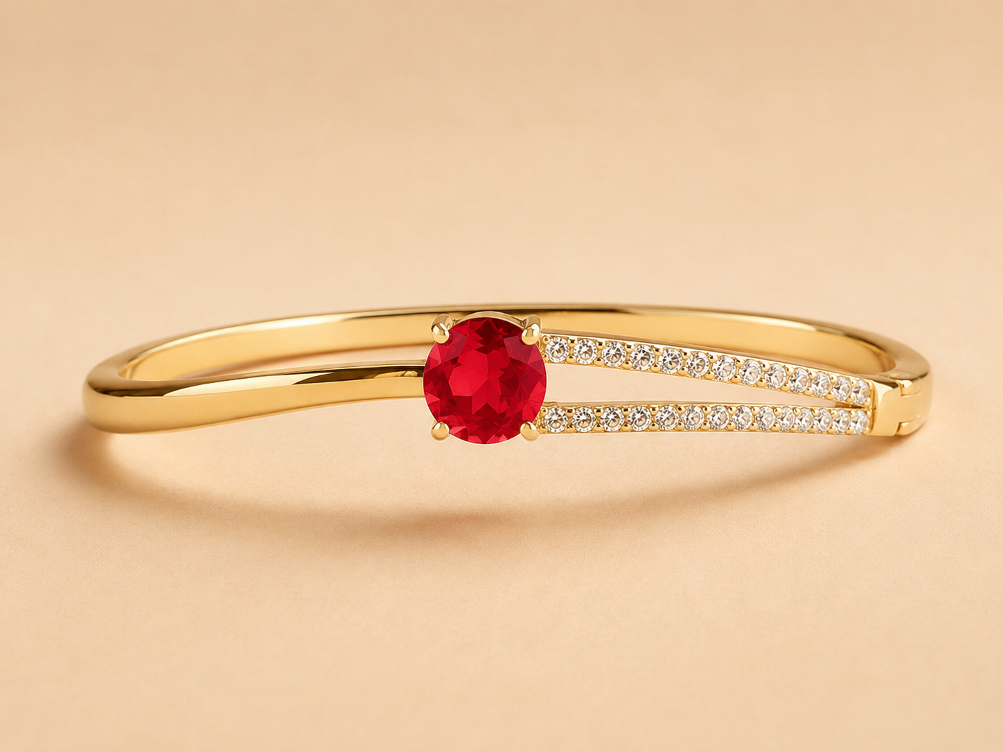elegant-gold-tone-red-ruby-crystal-bangle-bracelet-for-women