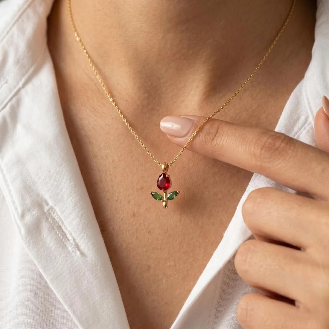 rose-flower-cz-gold-pendant-necklace-for-women-anti-tarnish-stainless-steel-chain