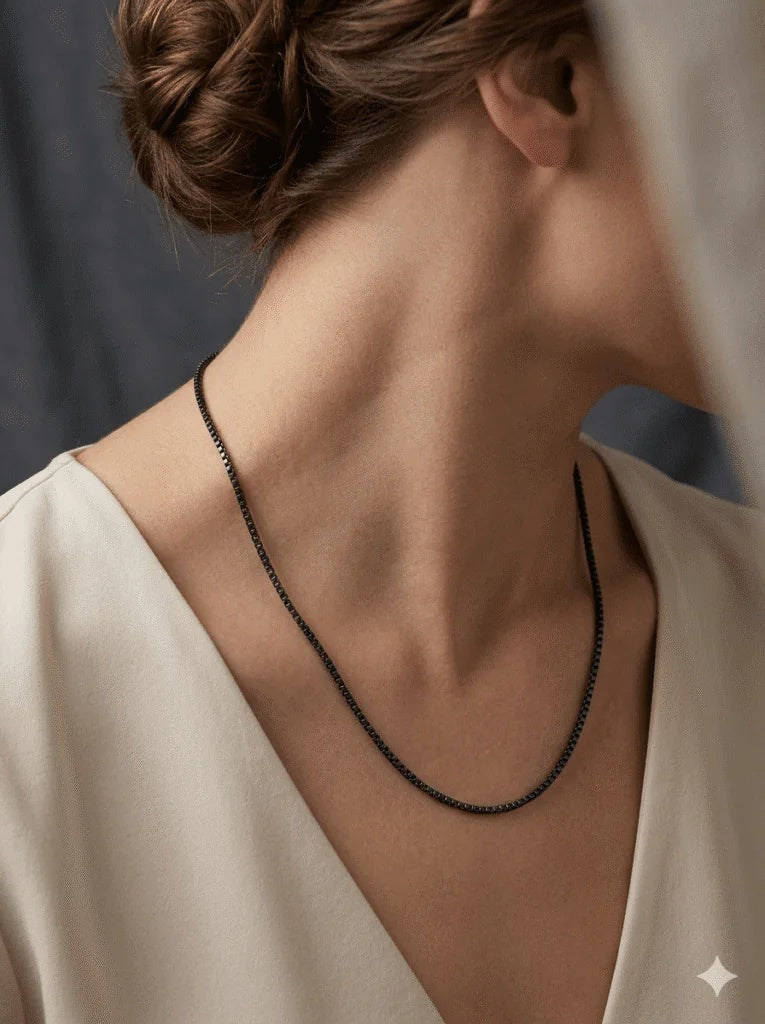 black-tennis-chain-necklace-for-women-anti-tarnish-stainless-steel-minimalist-necklace