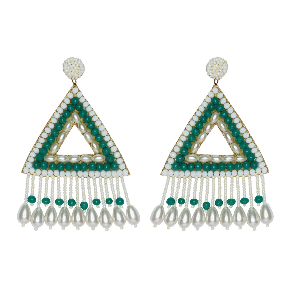 Aahana Earrings in Green