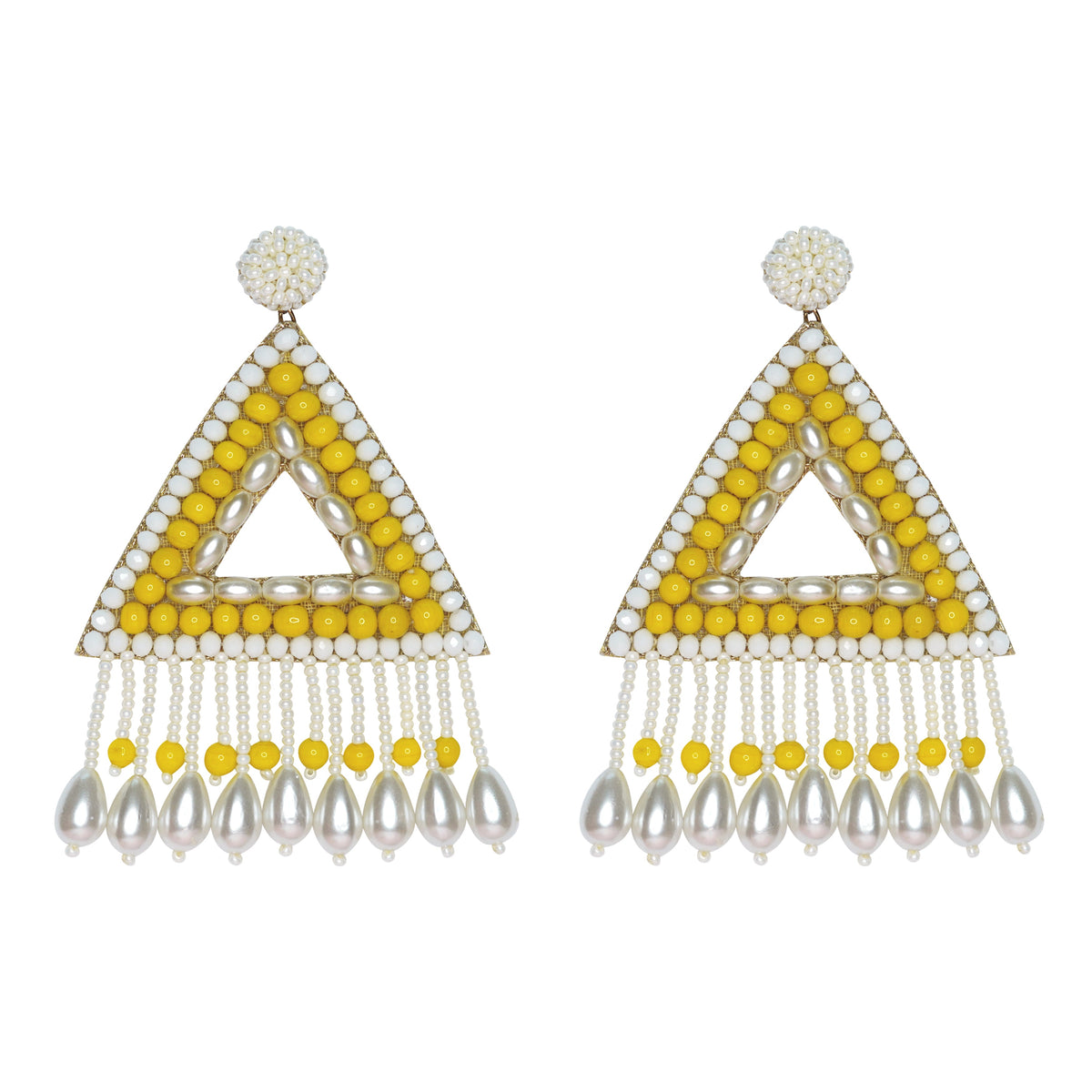 Aahana Earrings in Yellow