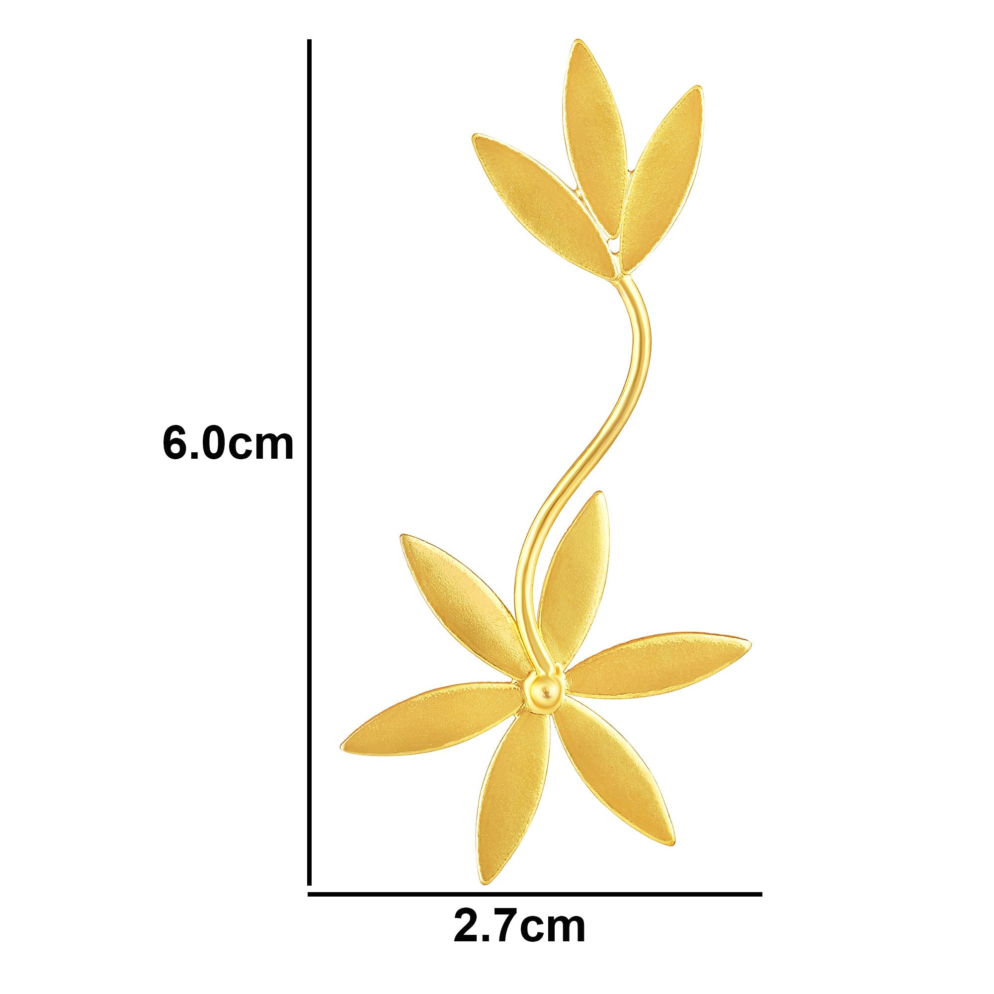 Gold Plated Floral Earrings