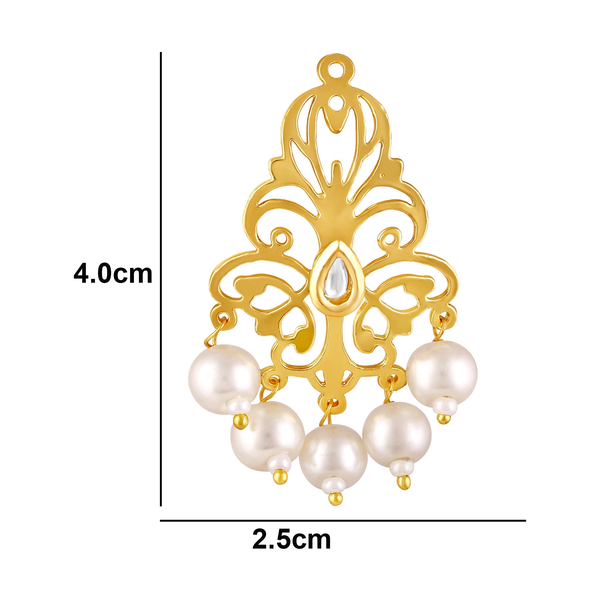 Gold Plated Pearl Drop Earrings