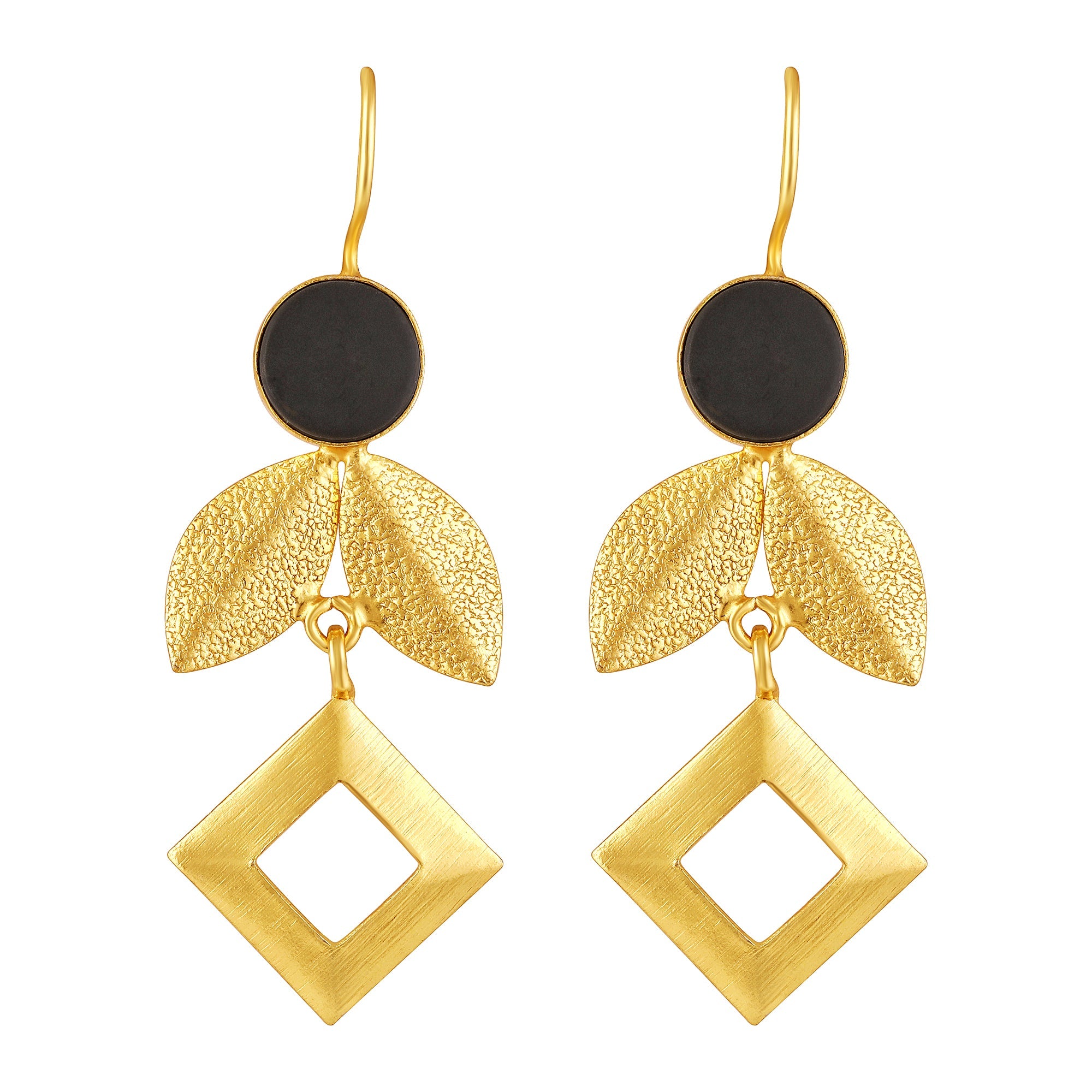 Gold Plated Leaf Earrings