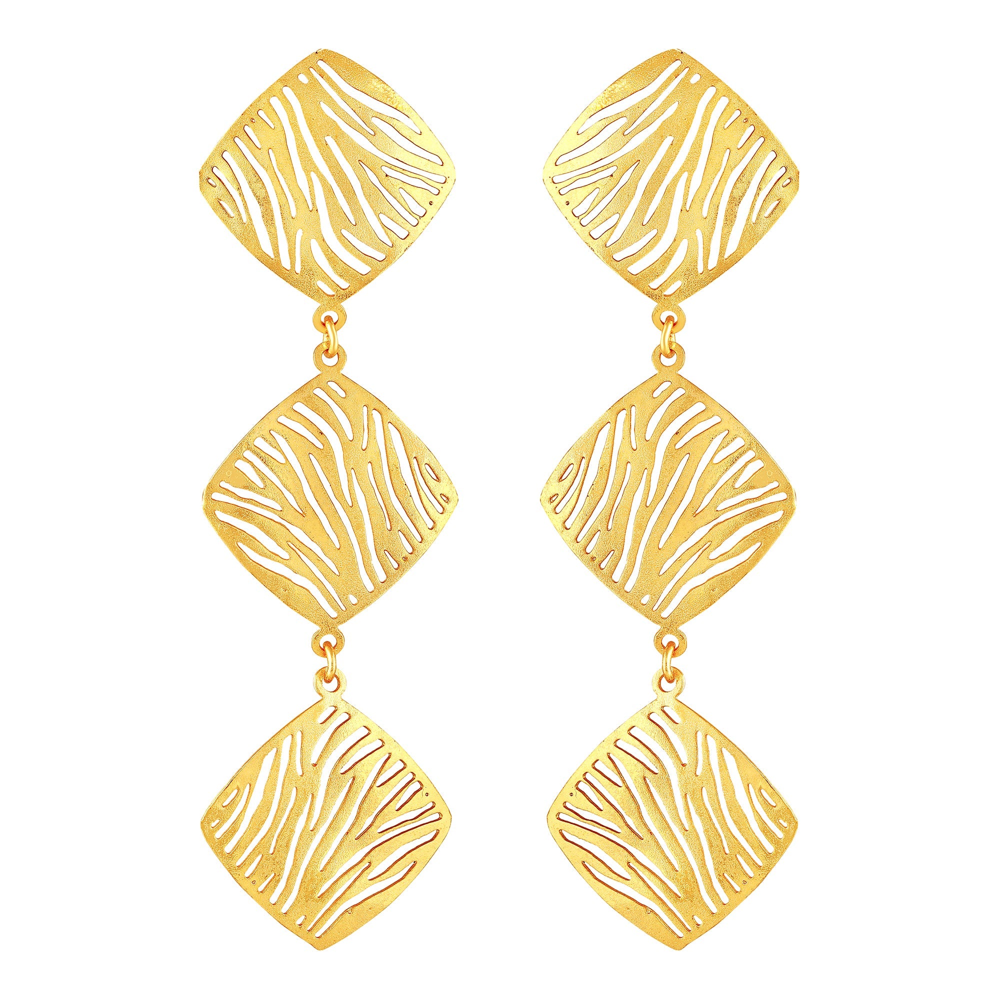 Gold Plated Geometric Earrings