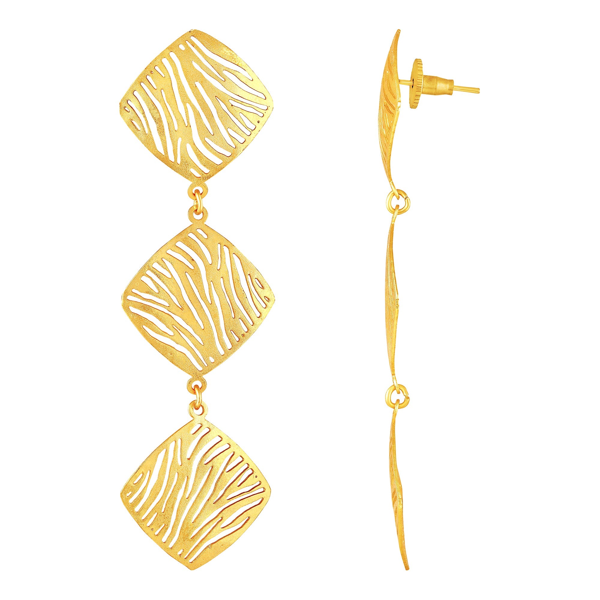 Gold Plated Geometric Earrings