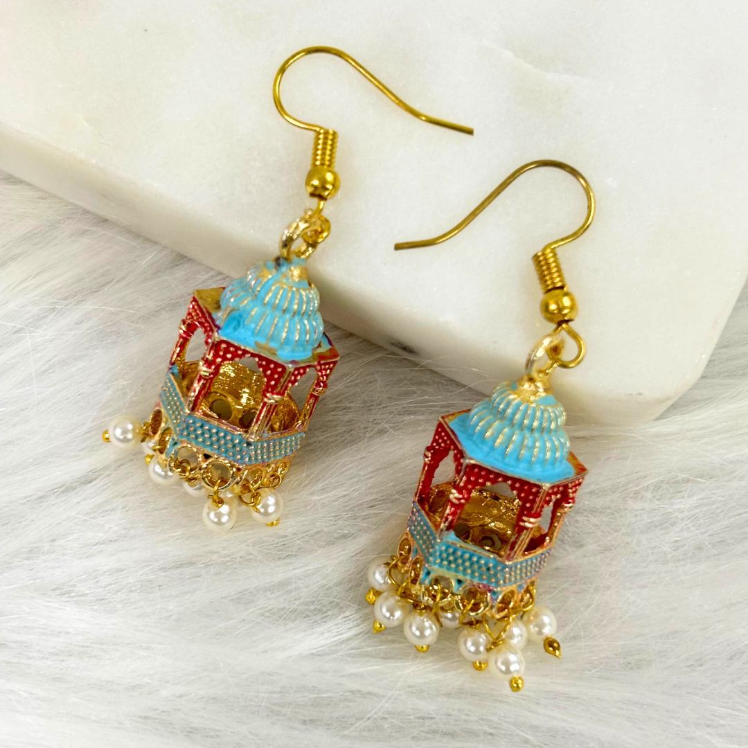 Gold Plated Dangle Earrings