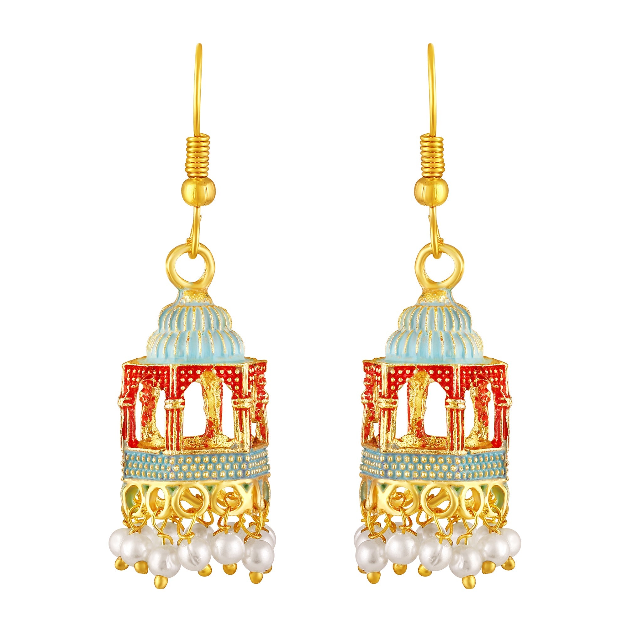 Gold Plated Dangle Earrings