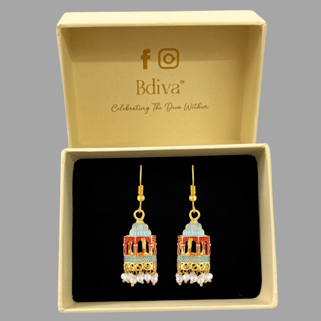 Gold Plated Dangle Earrings