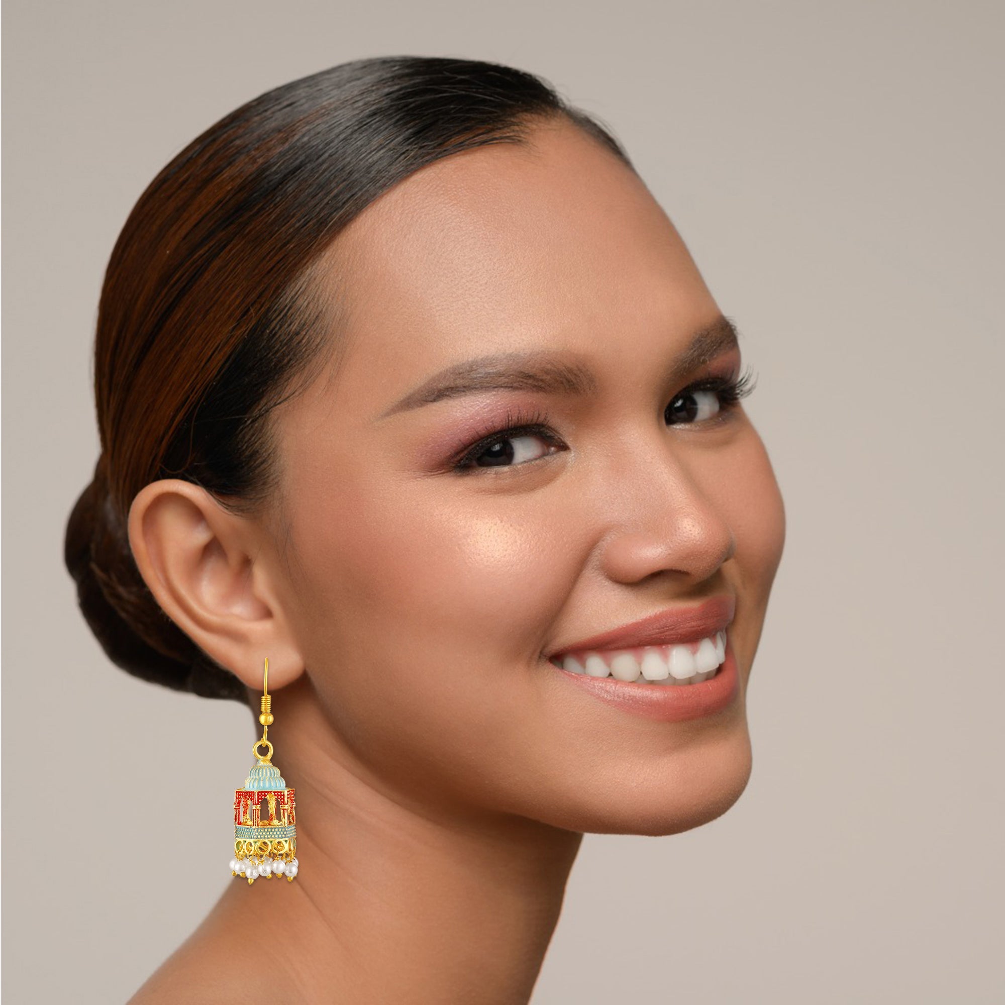 Gold Plated Dangle Earrings