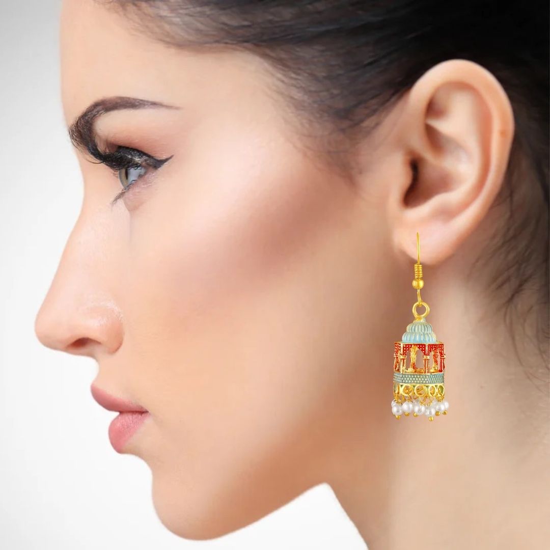 Gold Plated Dangle Earrings