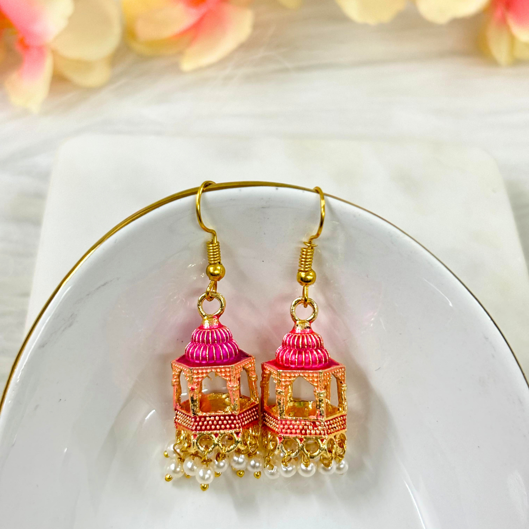 Gold Plated Dangle Earrings