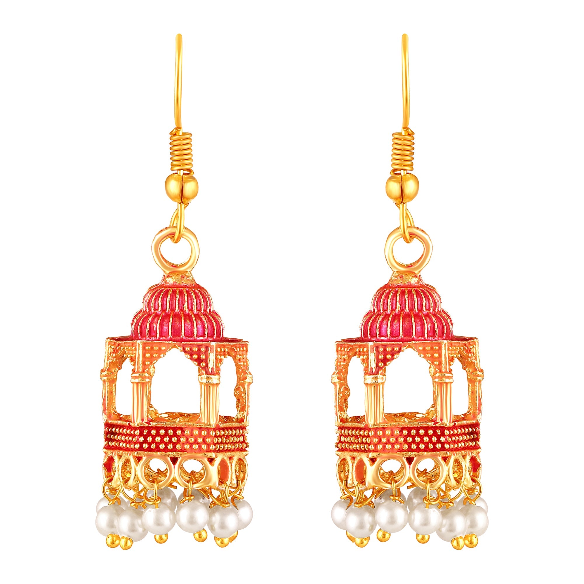Gold Plated Dangle Earrings