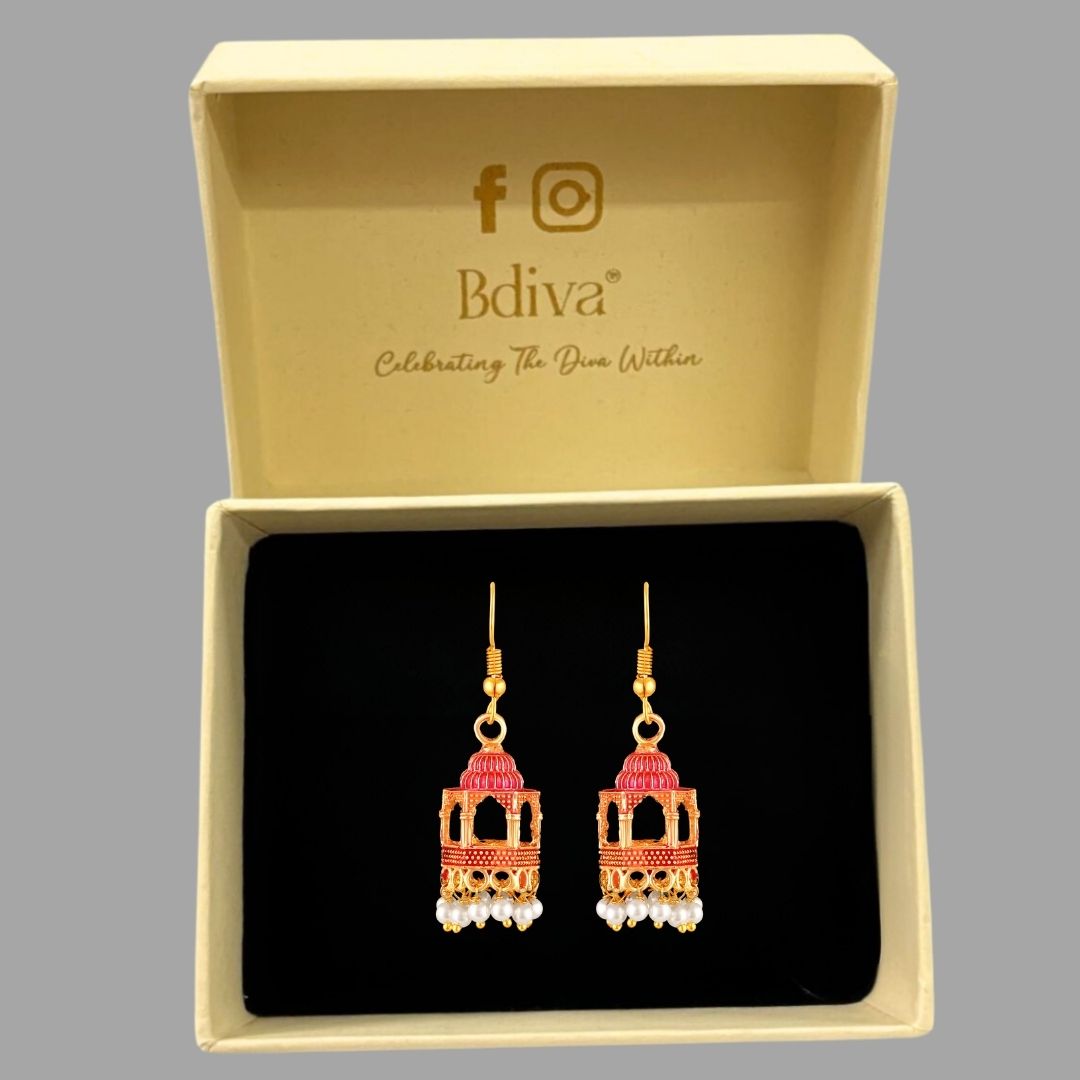 Gold Plated Dangle Earrings
