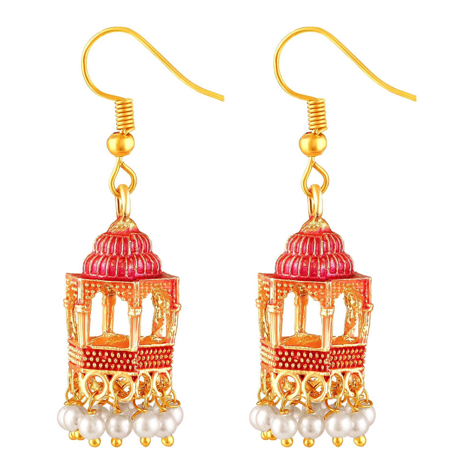 Gold Plated Dangle Earrings