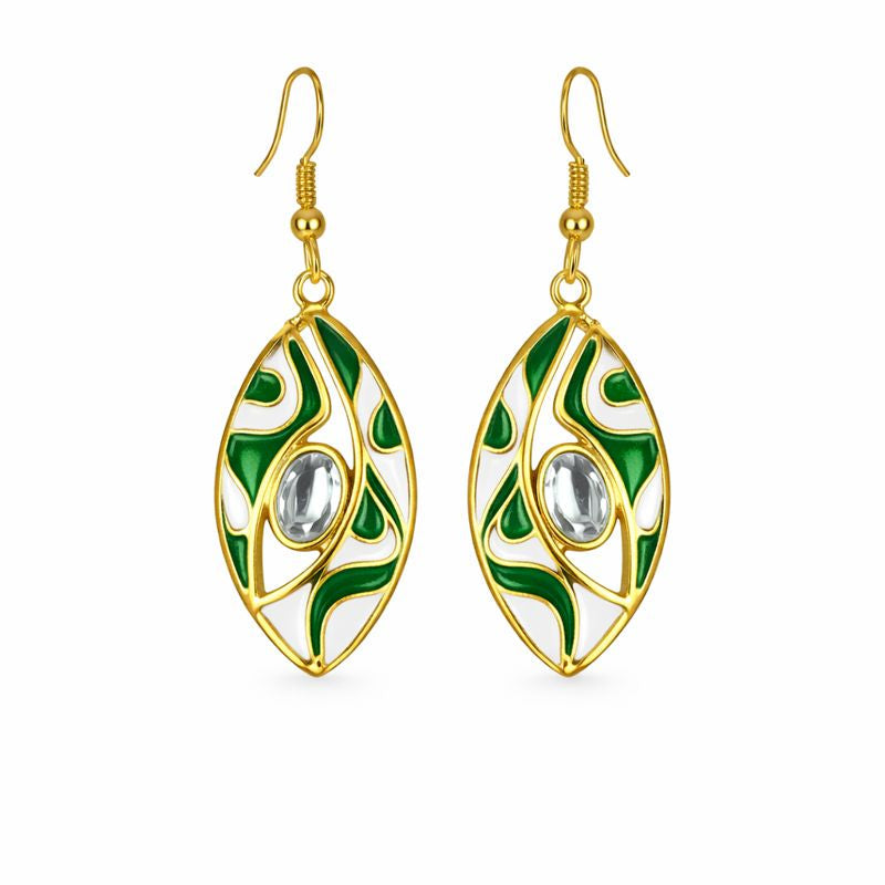 Gold-Plated Kundan Earrings