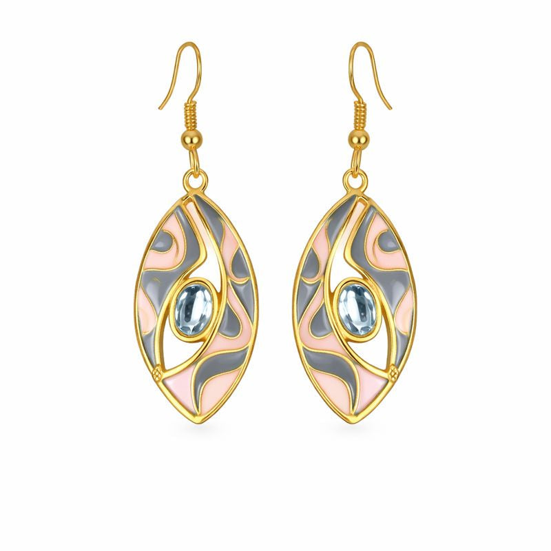 Gold-Plated Kundan Earrings