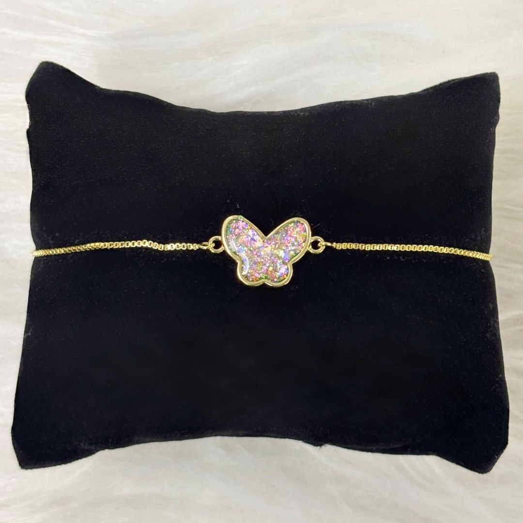 Gold-Plated Butterfly Bracelet
